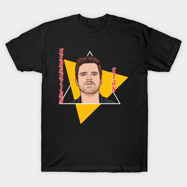 Sebastian Stan Comic T-Shirt by Yas R